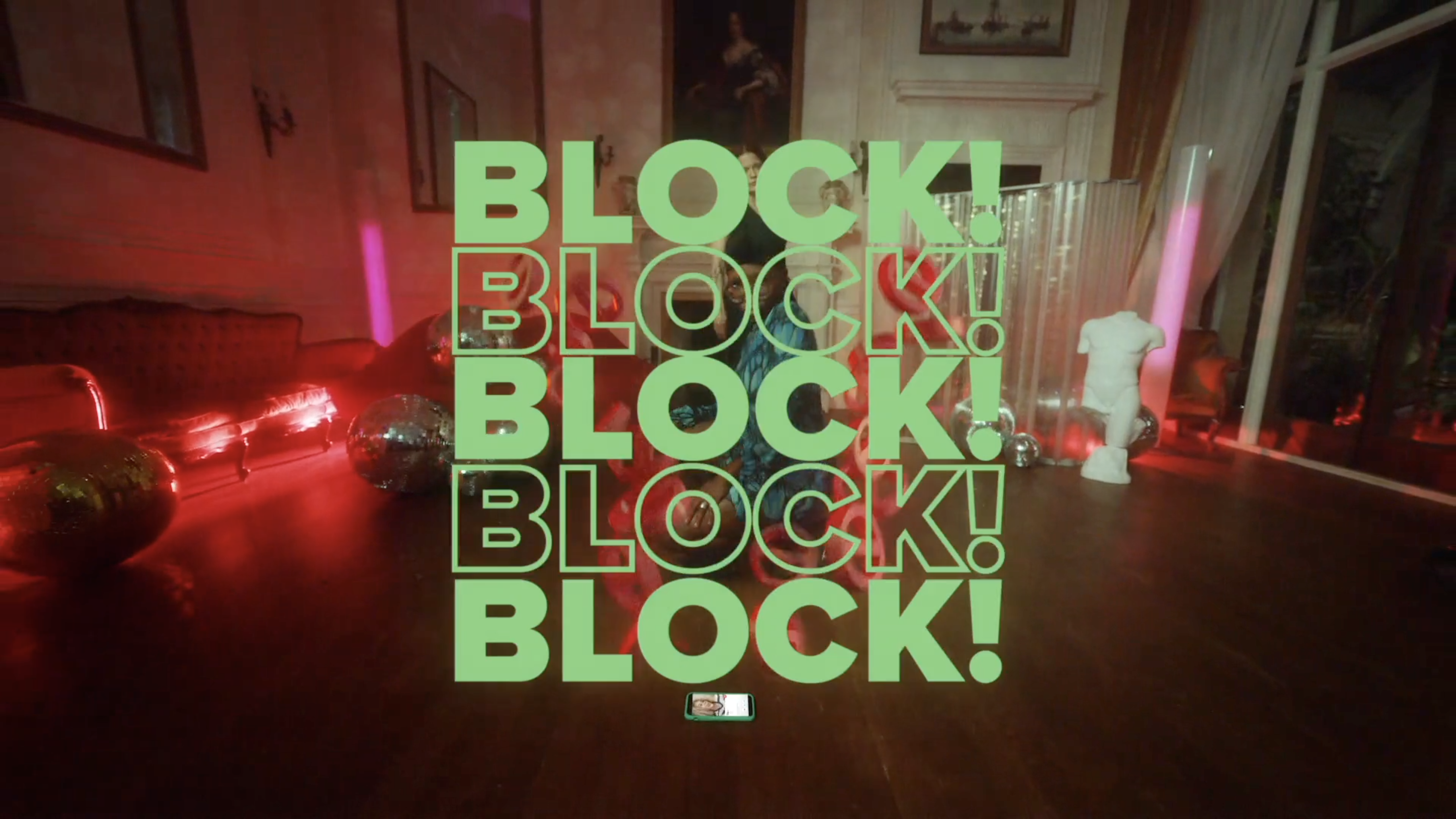 Screenshot of Tinder Block Advert