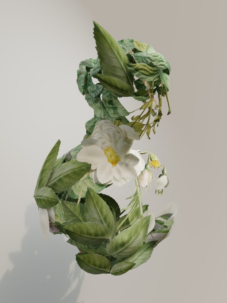 women made of leaves and flowers